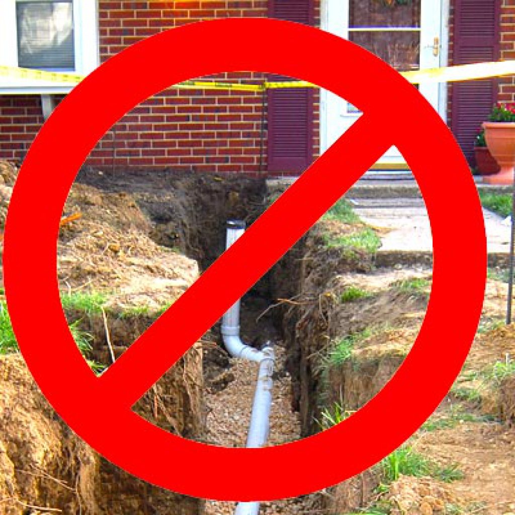 no dig drain repairs using cipp drain lining