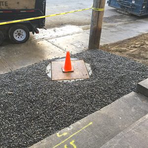completed manhole after installation