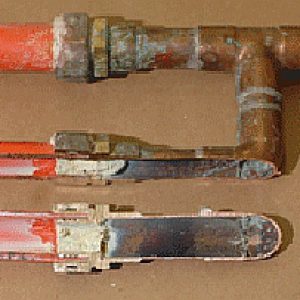 example of corroded kitec pipe