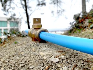 water service being upgraded at a richmond hill property